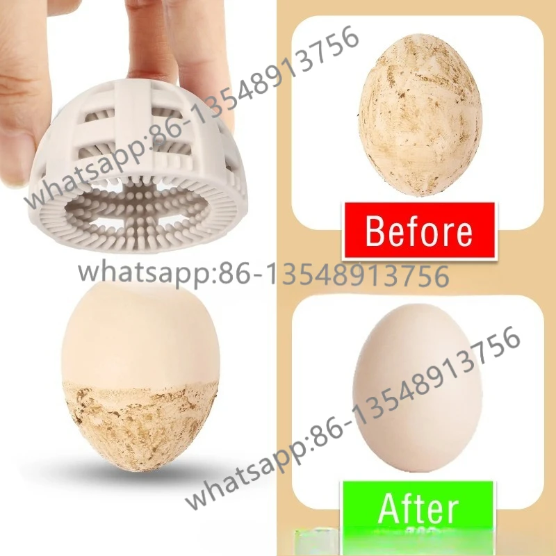 Steel ball silicone egg cleaning brush/cleaner factory direct sales