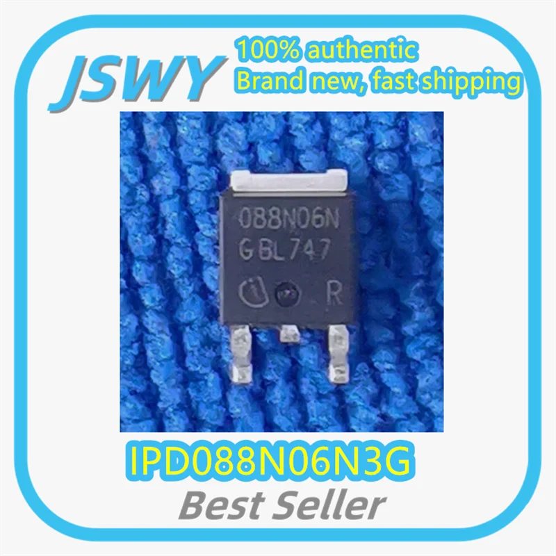 

(10/50 pieces) IPD088N06N3G IPD088N06N3 Silk-screened 088N06N TO-252 MOSFET Brand new original