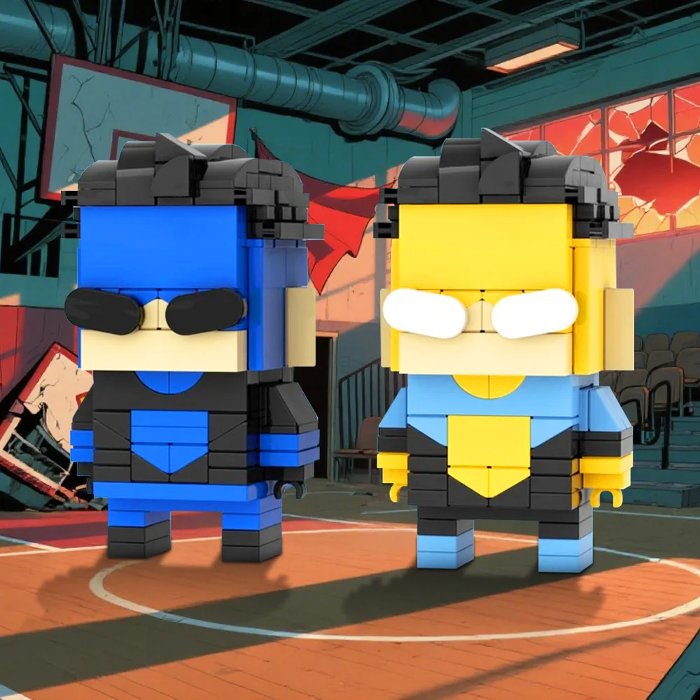 Gobricks MOC 映画 Nvincibleeds Brickheadz ビルディングブロックモデルクリエイティブアクションキャラクターレンガ組み立ておもちゃ子供のギフト