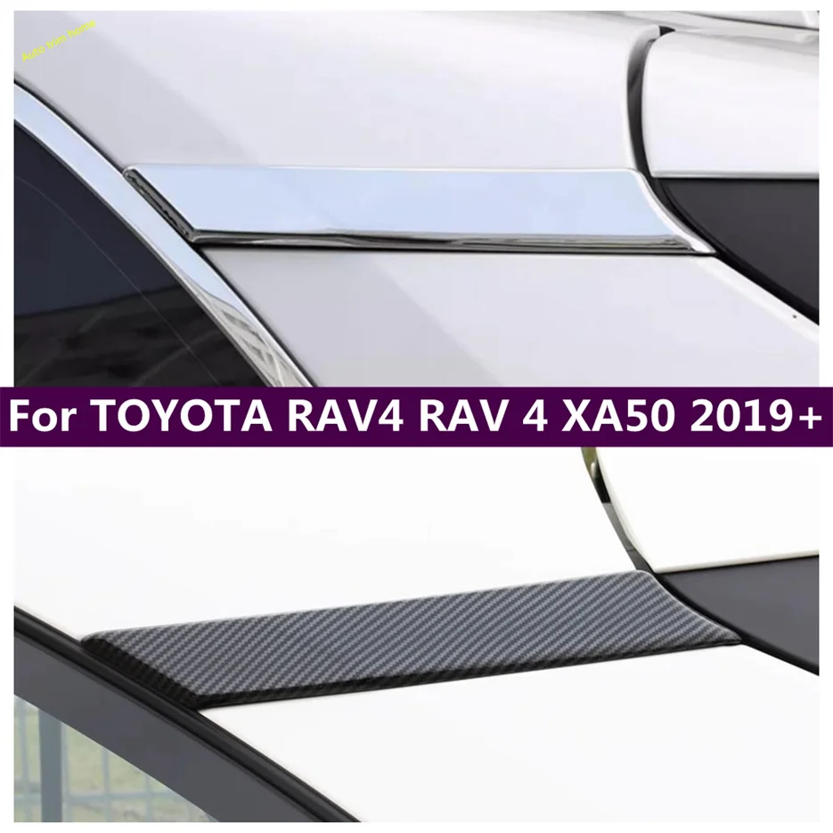 

Car Rear Window C Pillar Trim Cover Fit For Toyota RAV4 XA50 2019 2020 2021 2022 2023 2024 RAV 4 Hybrid Decoration Accessories