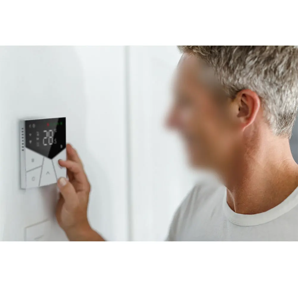 Smart WiFi Digital Thermostat with Adjustable Sensor Modes and Large Screen Display for Easy Temperature Management