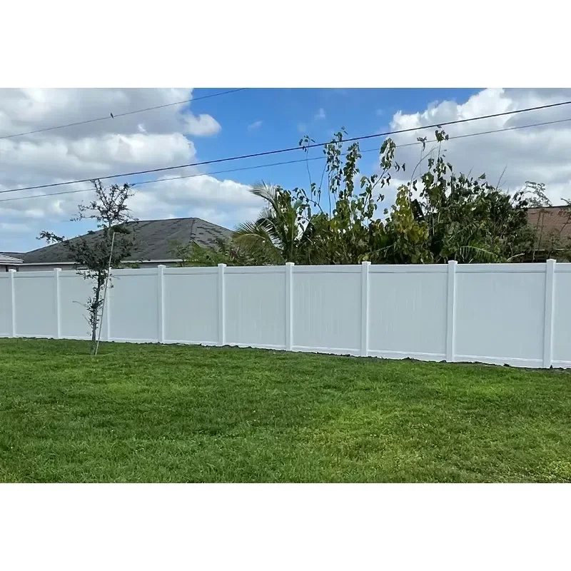 Factory Direct Sales PVC Privacy Fencing for House Fence High-quality White Vinyl Picket Fence Panels