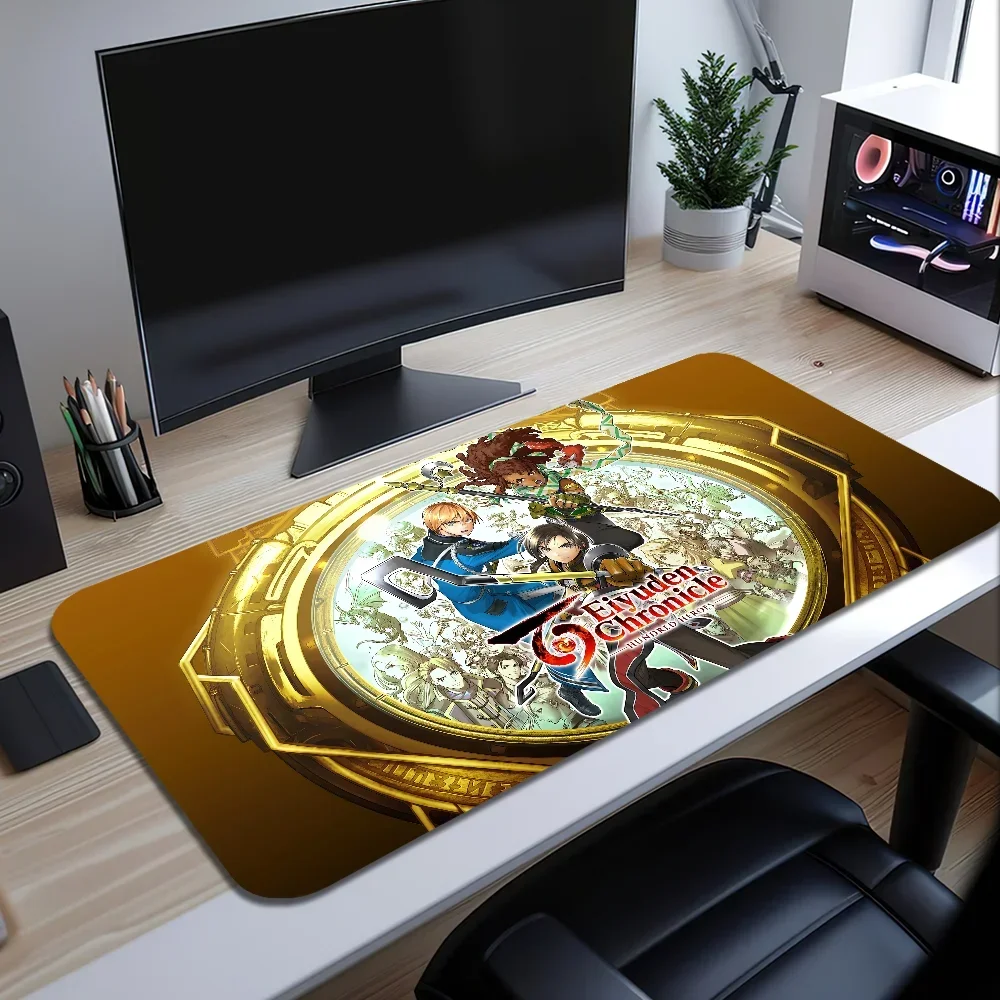 Hot Game Eiyuden Chronicle Hundred Heroes For PC Large MousePads Desk Gaming Mouse Pad Stitched Edges  Base Extended