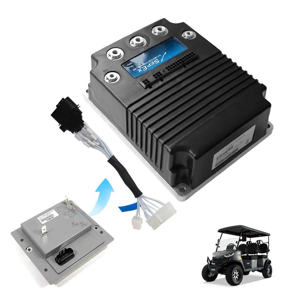 

48V 500A Motor Controller and Adapter harness for Curtis 1268 to Yamaha G19 G22 1996-2007 Golf Cart