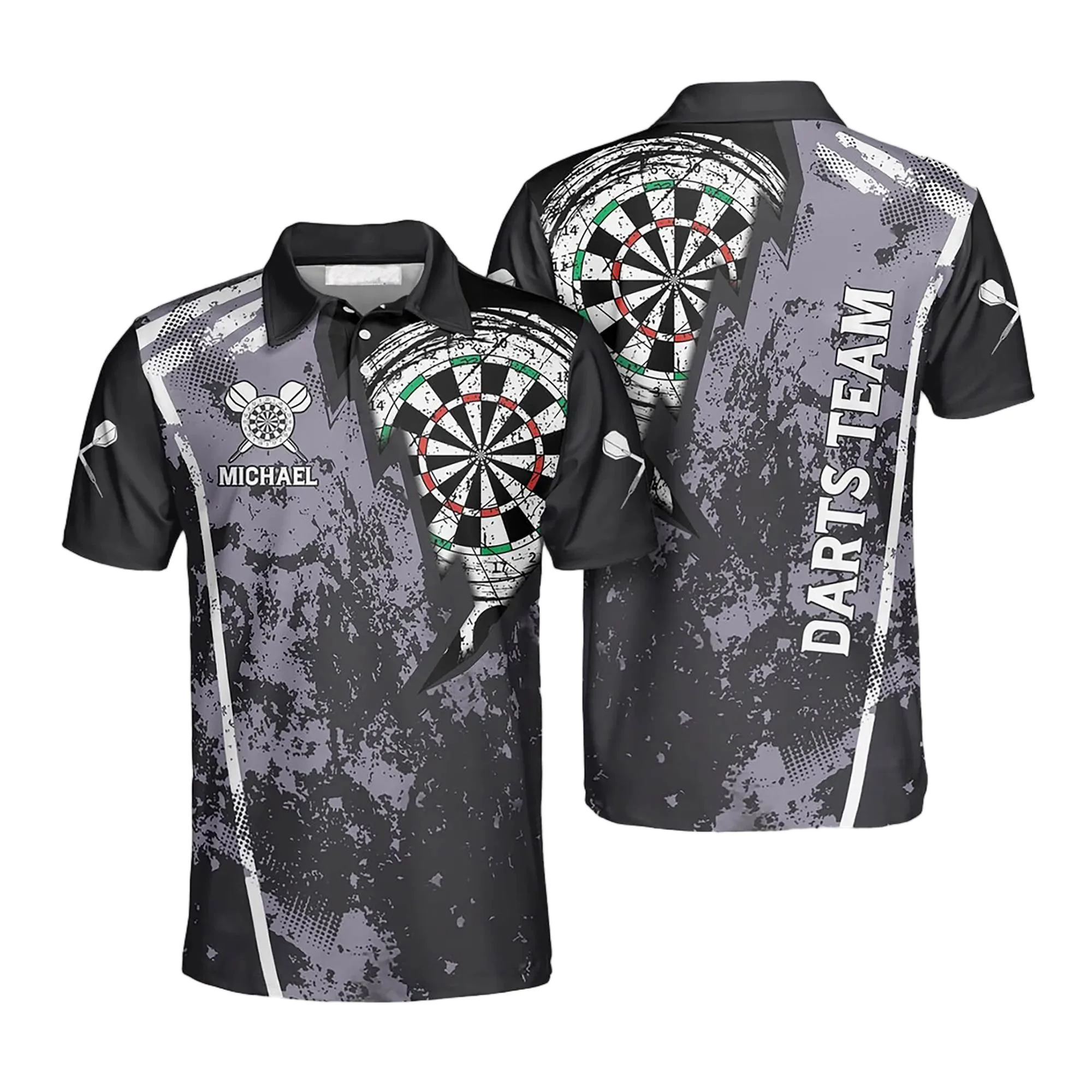 2025 Custom With Name Dart 3D All Over Printed Mens Polo Shirt Summer Short Sleeve Shirt Darts Street Casual POLO Shirts Tee