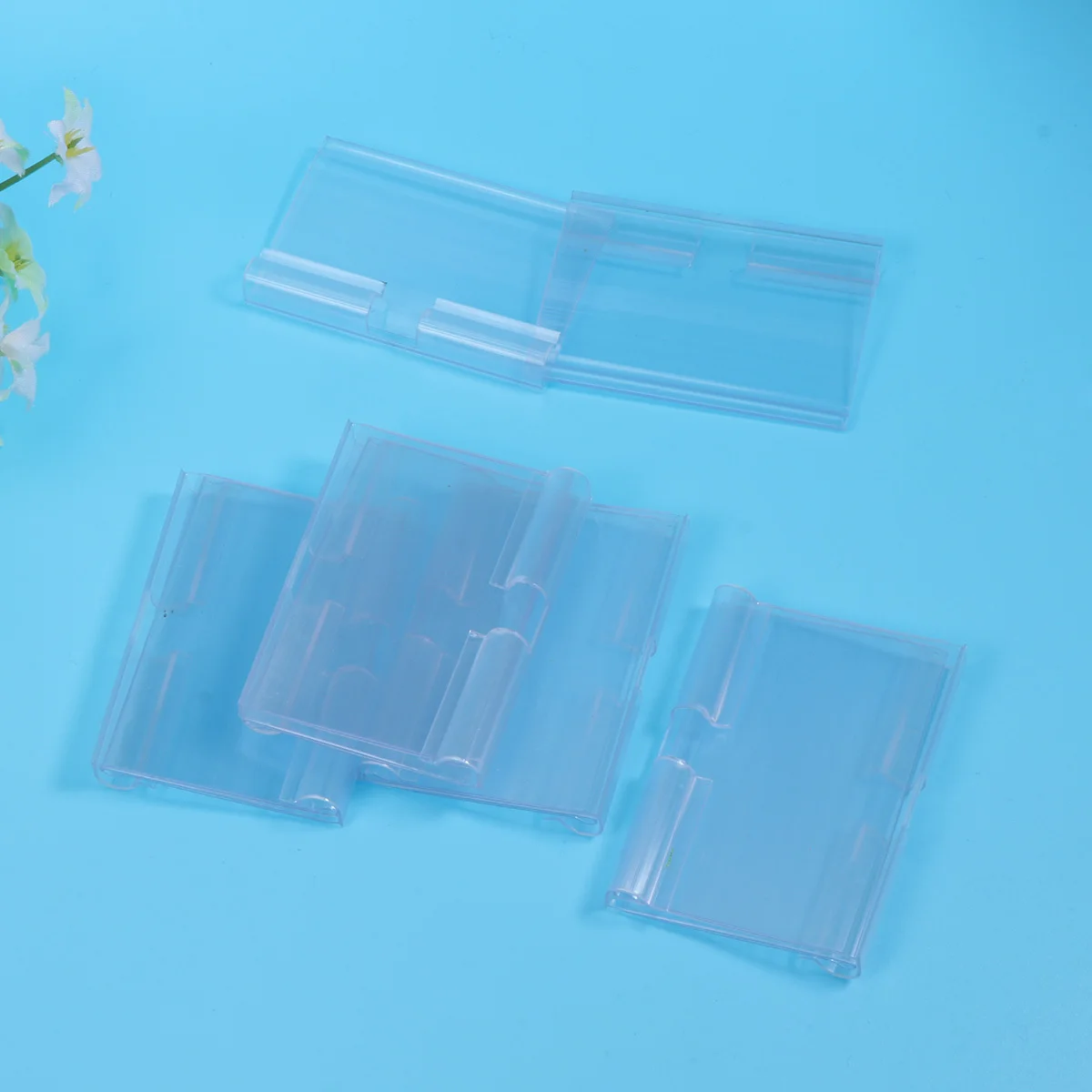 

100pcs 40X60Mm Price Tags Transparent Plastic Label For Supermarket Shop Retail Store Pvc Tag Holder Clear Card Holder