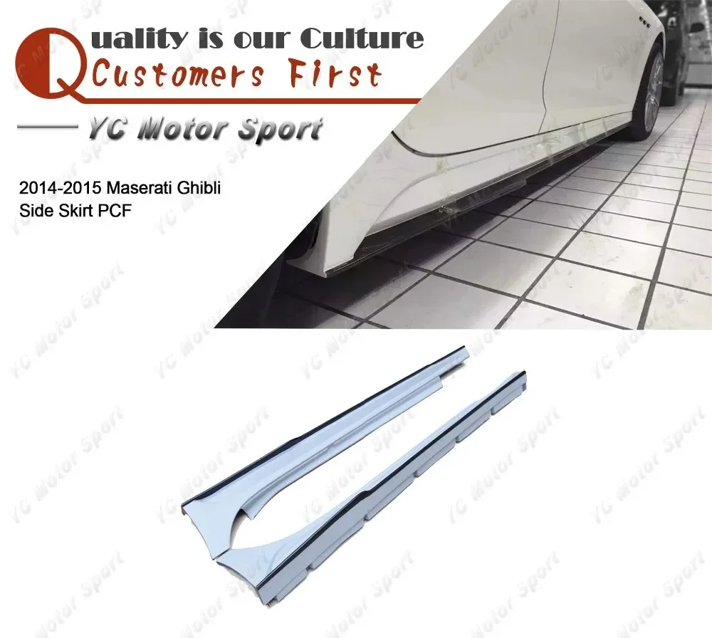 

Автомобильные аксессуары: боковые юбки из карбона и стекловолокна (FRP), 2 шт., подходят для Ghibli 2014-2015, стиль ASP