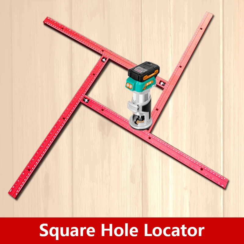 النجارة راوتر الرقص توجيه أدلة قابل للتعديل مربع راوتر قالب التشذيب آلة طحن الأخدود النقش دليل السكك الحديدية #2