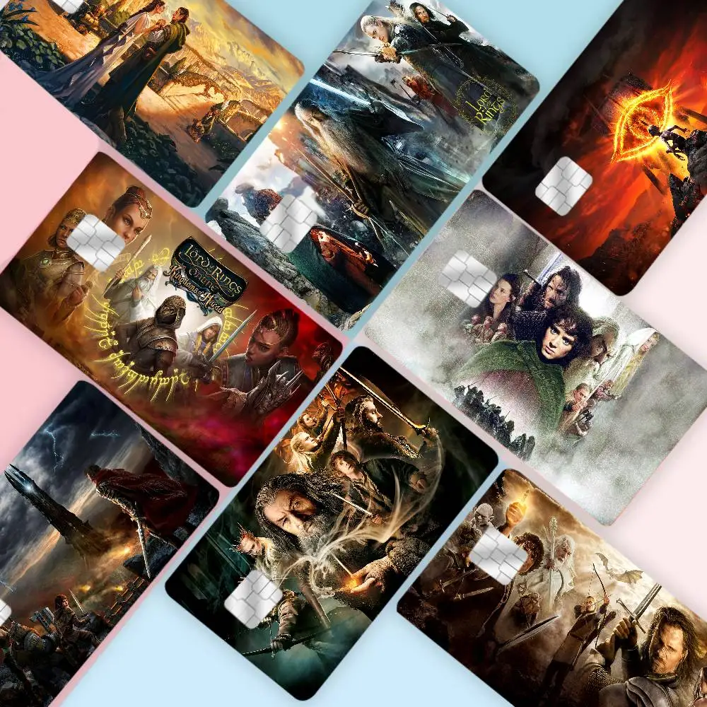 T_the L_lords of the R_rings Game Film Cover Sticker Case for Small Chip Credit Debit Card Front Side