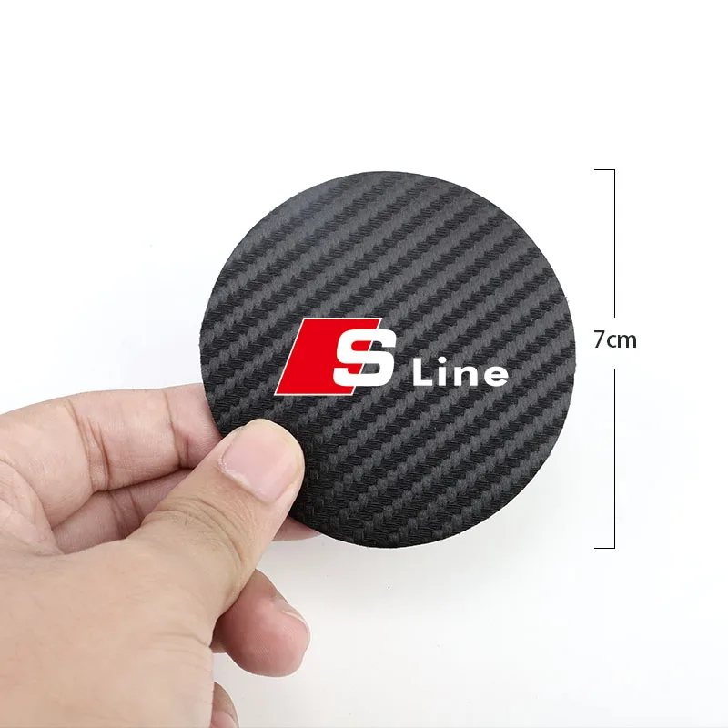 2Pcs Car Coasters Water Cup Mats Waterproof Slot Pads For Audi Sline A8 A5 TT A3 Q7 A1 A2 A4 A6 A7 Q1 Q2 Q3 Q4 Q5 Q6 Q8 S3 S5 C6