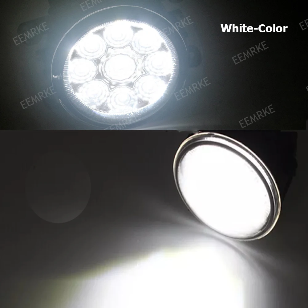 مصابيح ضباب LED من أجل مصباح سوزوكي كيزاشي ، مجموعة ضباب 9-leds ، مصباح تشغيل نهاري PTF للسيارة DRL ، ملحقات