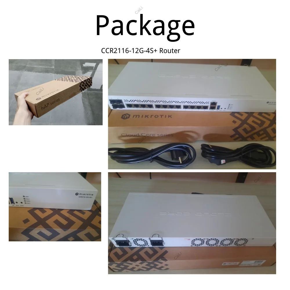 Mikrotik CCR2116-12G-4S+ 16 Cores 10G Enterprise ROS 16G DDR4 16-CORE 2GHZ CPU 10G SFP+ M2 PCIE SLOT Dual - طاقة زائدة عن الحاجة #6