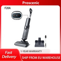 Proscenic F20A Cordless Vacuum and Mop, 35min Runtime,LED Screen,Self-Cleaning & Air Drying,All-Around Edge Cleaning,App Control