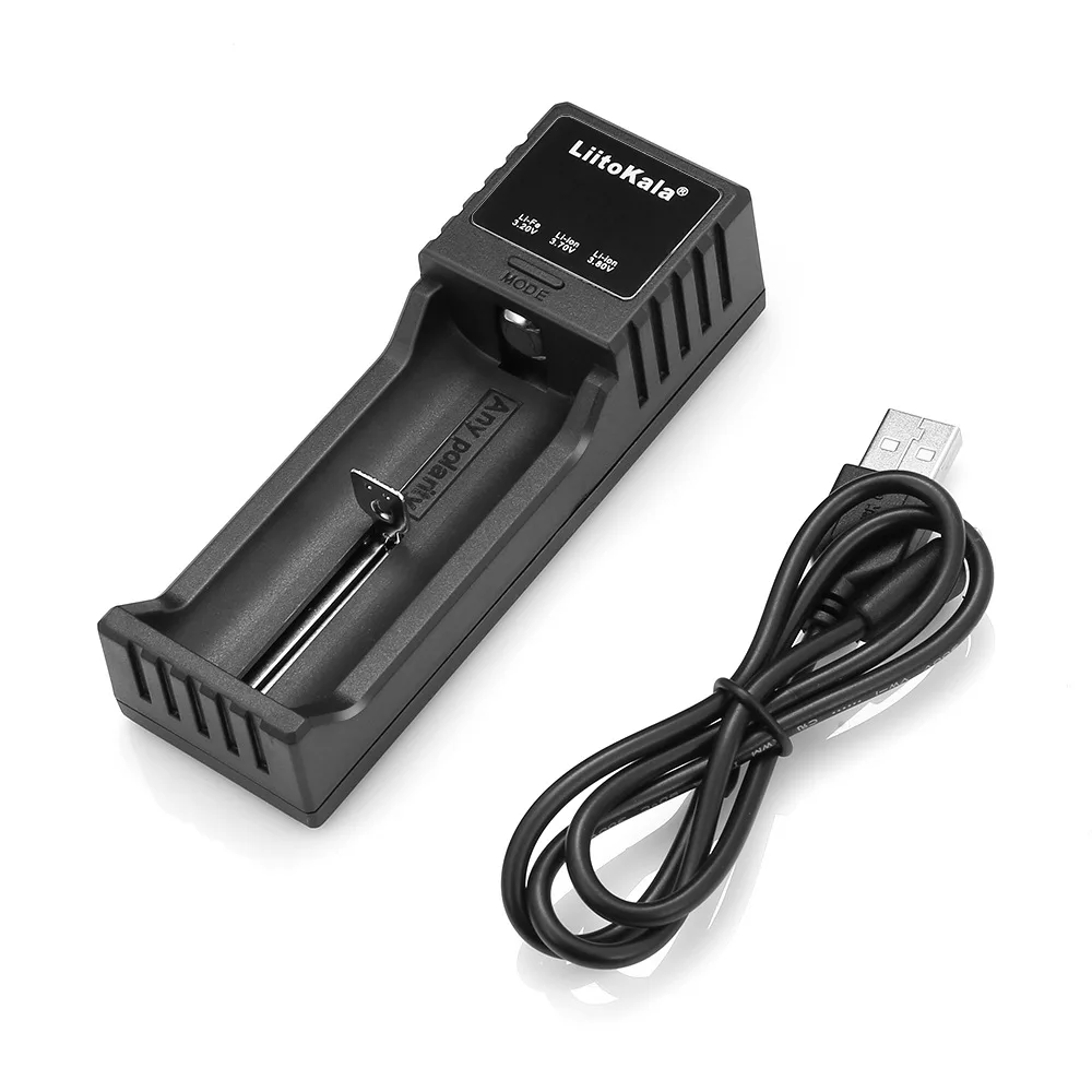 LiitoKala Lii-S1 smart charger 1 Slot for 18650 26650 AA AAA Lithium NiMH Auto-polarity Detector Charger