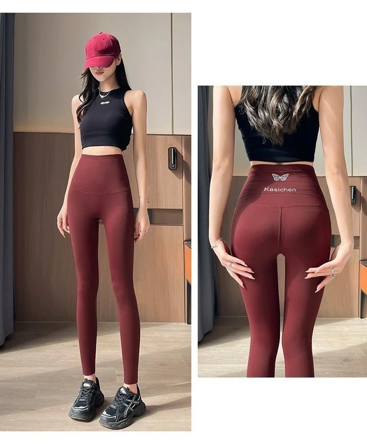 

Брюки для йоги, высокие женские, без смущения, свободная герметичность, дизайн, спортивная одежда длиной до пола, модная отделка вперед, обычная, с низкой посадкой, скручиваемая