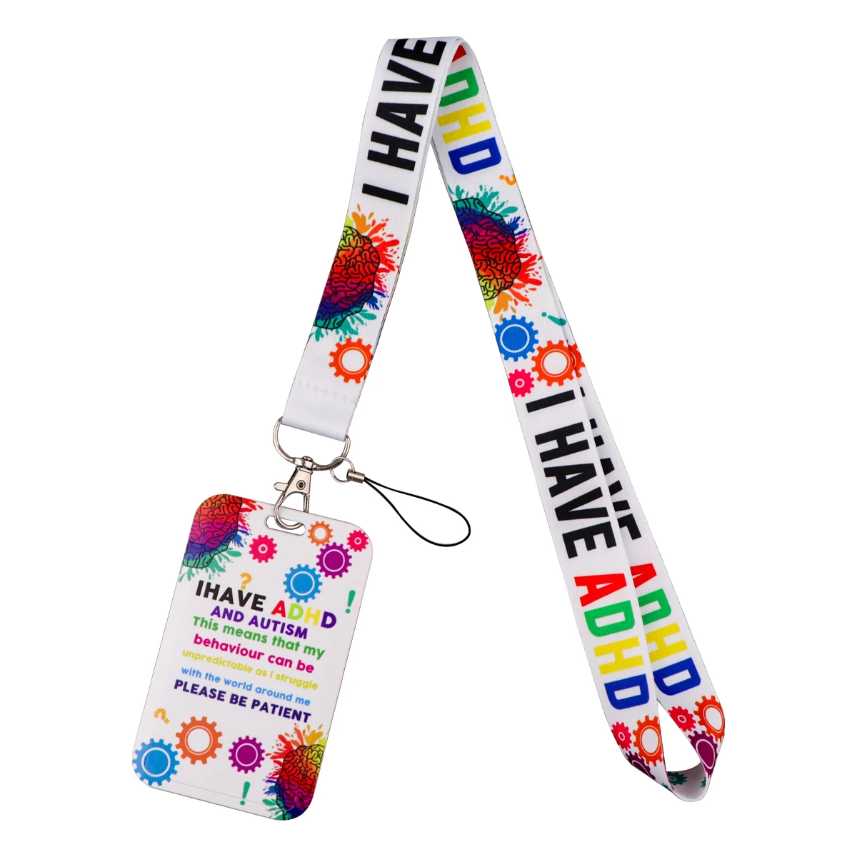 Hyperactivity Lanyard For Keys Chain ID Credit Card Cover Pass Mobile Phone Charm Neck Straps Badge Holder Key Ring Accessories