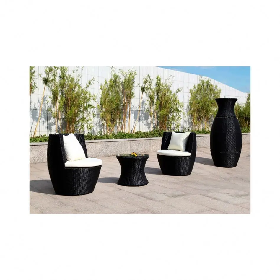 Kursi aluminium mewah Outdoor Modern taman rotan Furniture Set tali Furniture Set luar ruangan Sofa Set Sectional