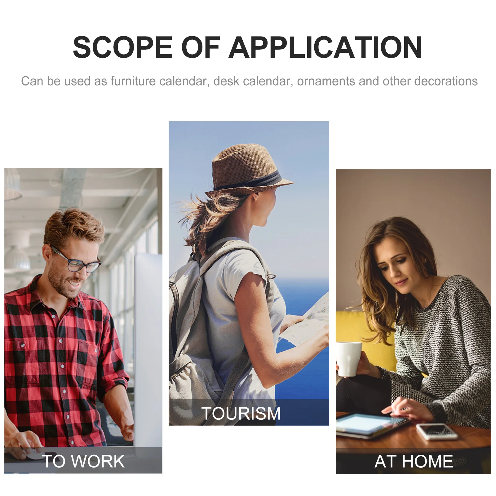 

Plastic Desktop Perpetual Calendar Creative Manual Paging Adjustable Desktop Calendar Nordic Style Table Decor