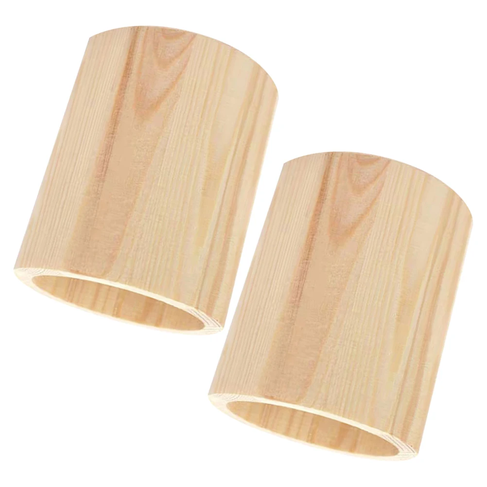 

2Pcs Pine Wood Pen Holders Desktop Pencil Organizer Brush Holder for Office Home School Desk Wood Pen Holder Makeup Tools Pot