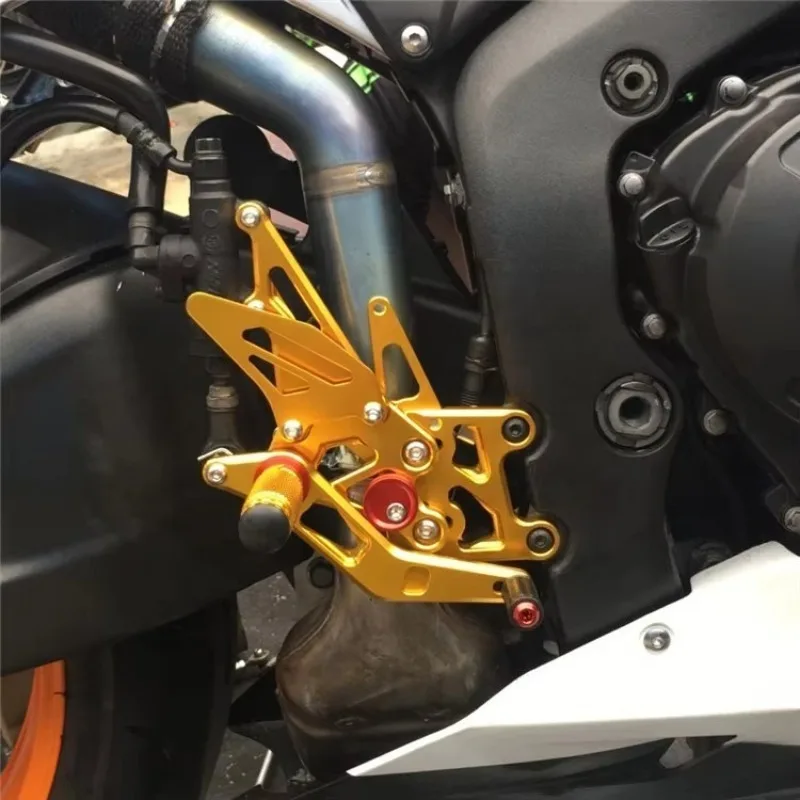 CNC Adjustable Motorcycle Rearset Foot Pegs for CBR600RR 2007‑2022 F5 Footrest Pedals Upgrade Modified Replacement Accessory
