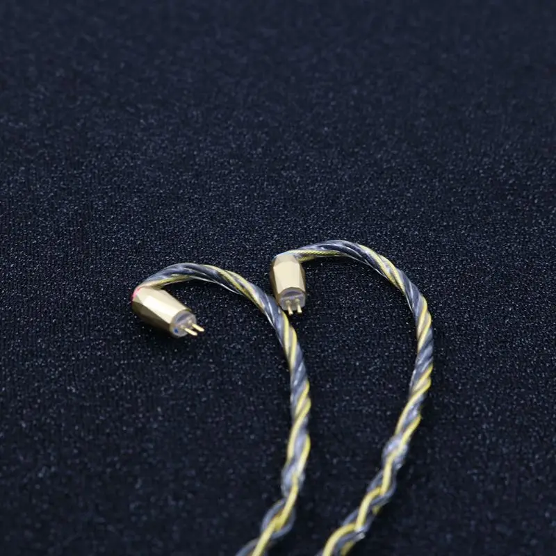 XINHS HS20 8-rdzeniowy pozłacany kabel hybrydowy z pojedynczym miedziane z kryształami