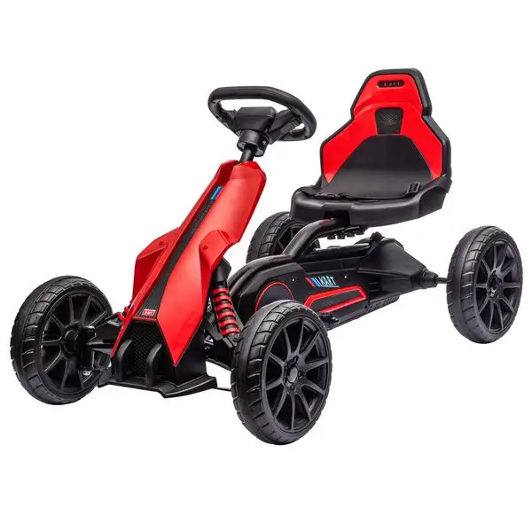 Go Kart elettrico 12V per bambini con velocità regolabile, rosso
