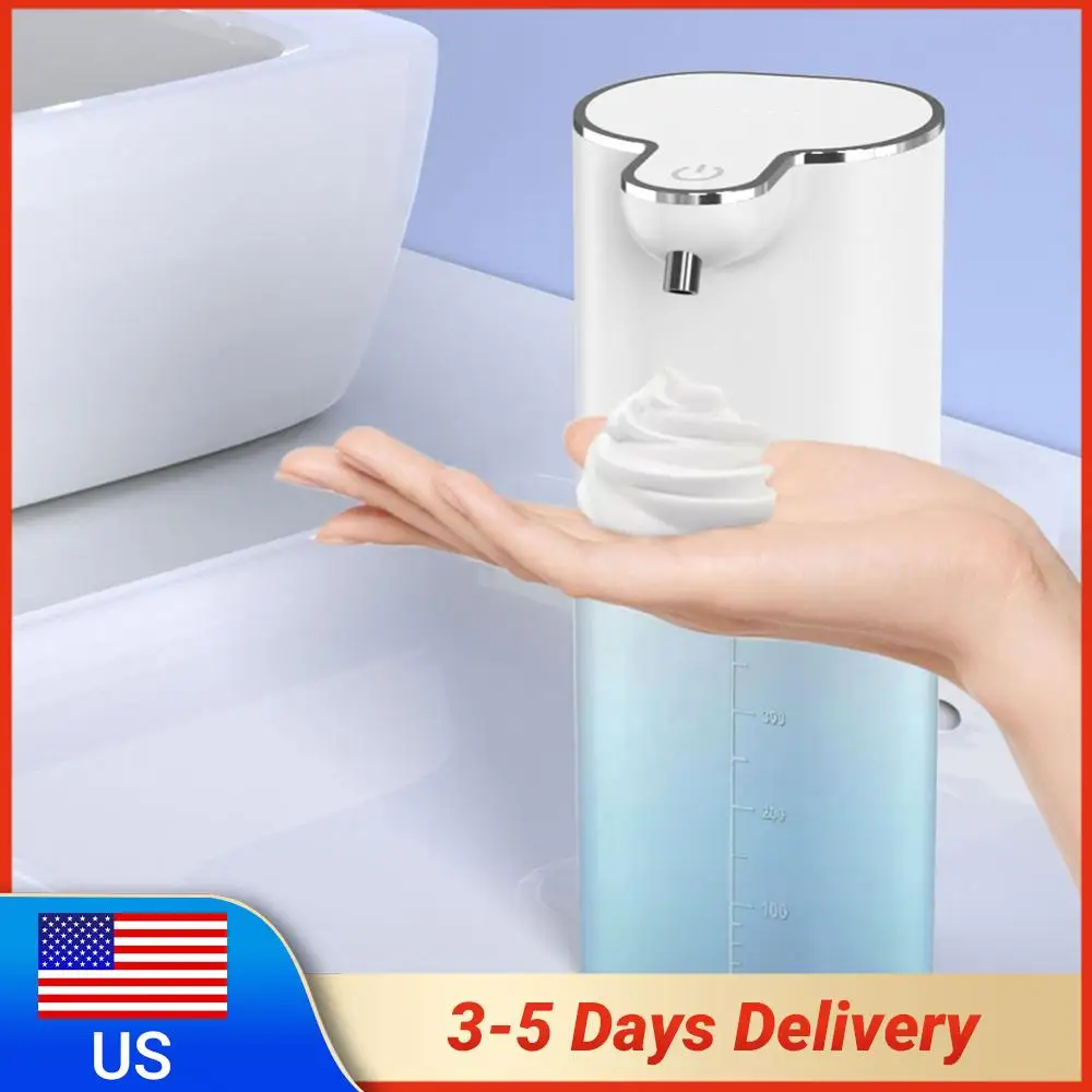 

400ml Automatic Soap Dispensers Wall Mounted Touchless 4 Levels Hand Soap Dispenser Infrared Sensor for Bathroom Kitchen