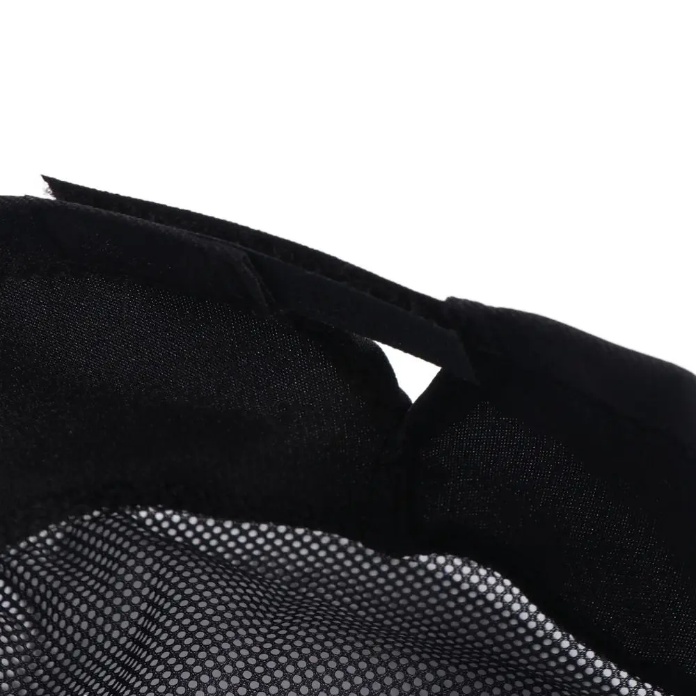 Japanese-Style Breathable Sushi Cap WIth Mesh Top Single Layered Chef Flat Top Caps Adjutable Strap Comfortable Chef Hat