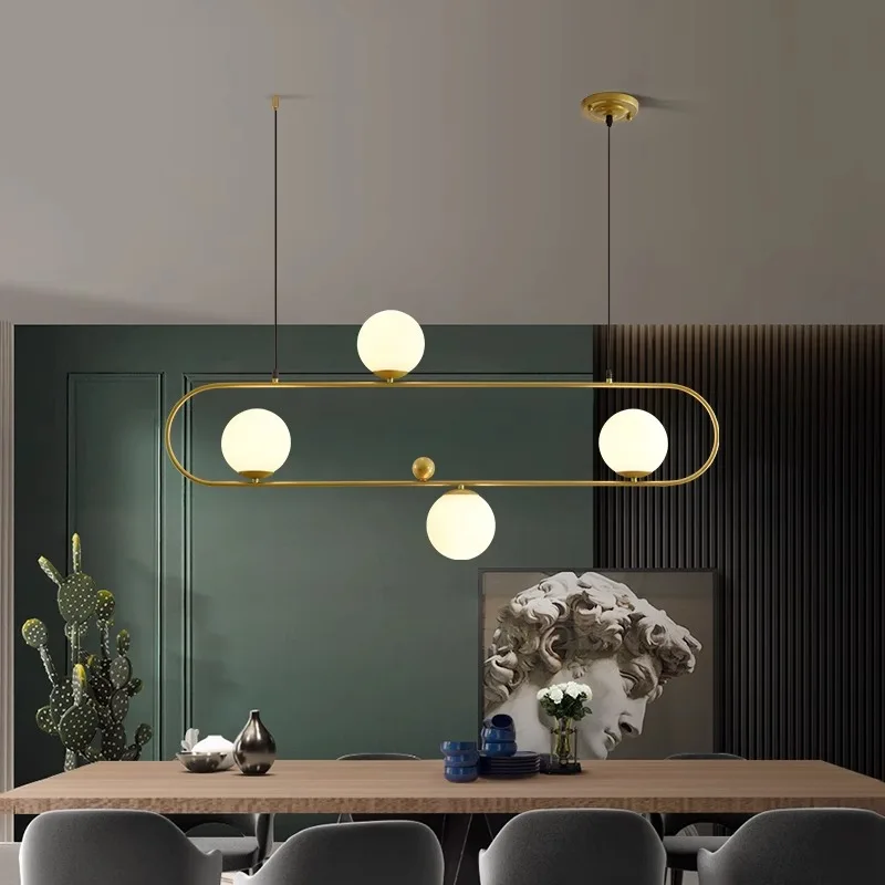 Plafonnier LED suspendu au design moderne, éclairage d'intérieur, luminaire décoratif de plafond, idéal pour un salon ou une salle à manger