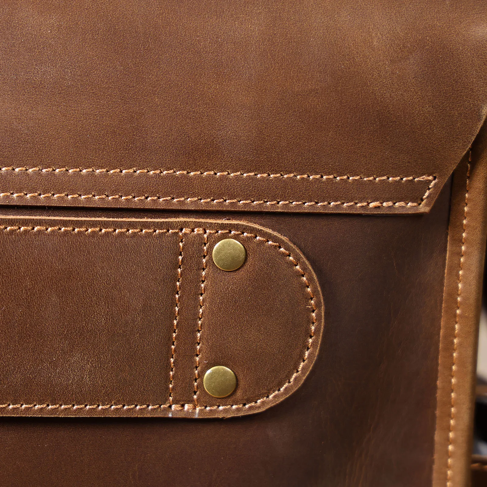 S.WORKER Vintage Echtleder Herren-Aktentasche 16" Laptop-Tasche Crazy Horse Leder Messenger-Handtasche Rindsleder Geschenkidee für Männer – Detail 35
