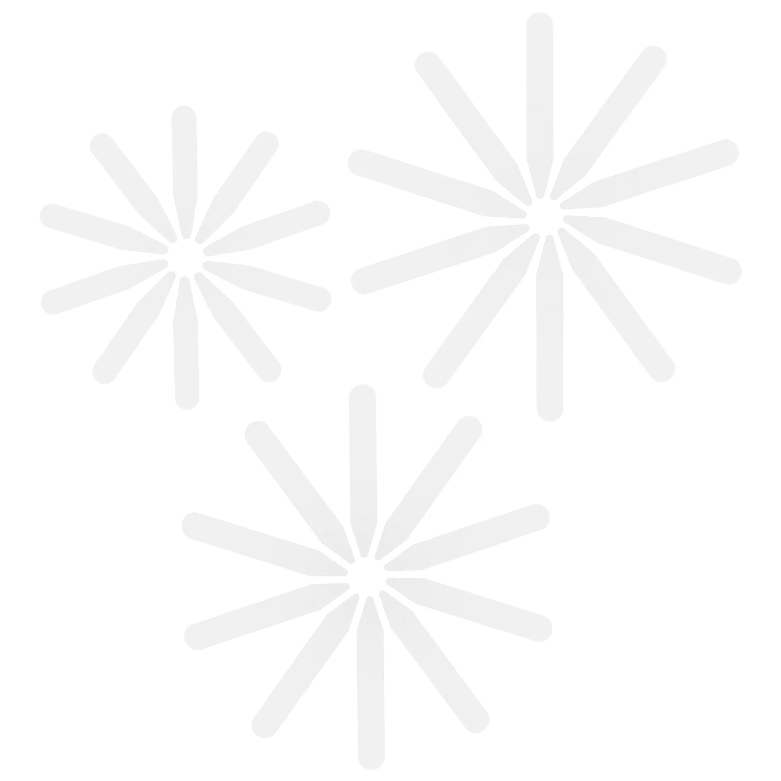 Suportes Ajustáveis para Colarinho de Camisas de Vestir, Inserções de Nylon Brancas de 2,5 Polegadas para Roupas Formais Masculinas