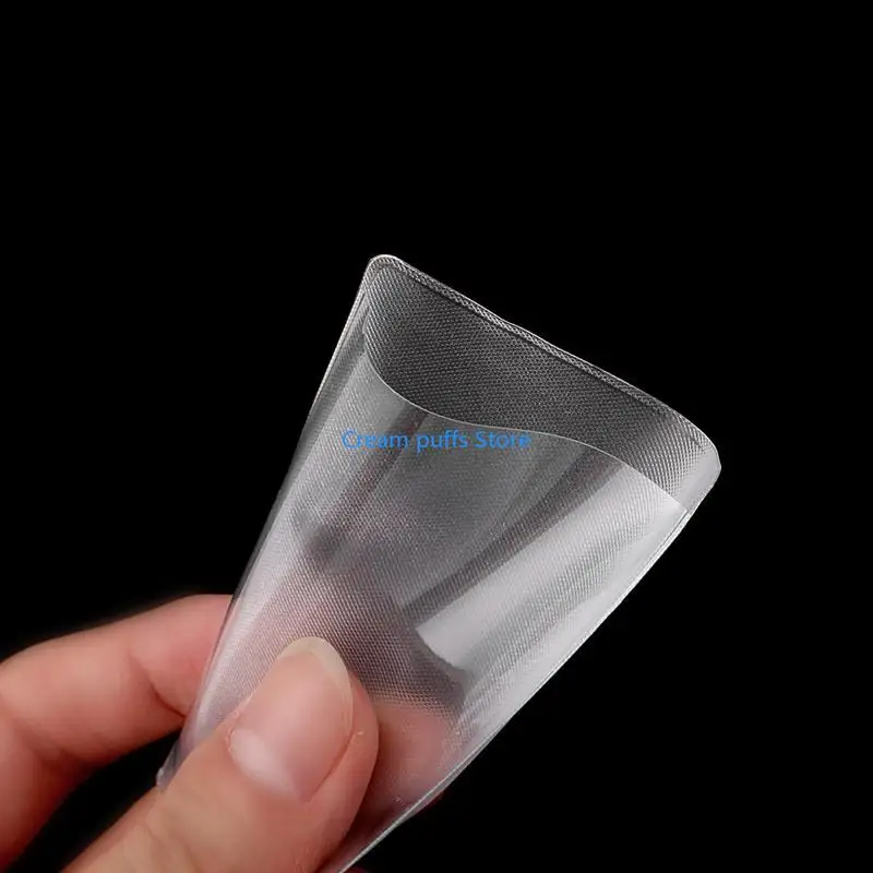 50LE 20Pcs Rectangle Clear Plastic Work Badge Credit Card Holder Protective for Case