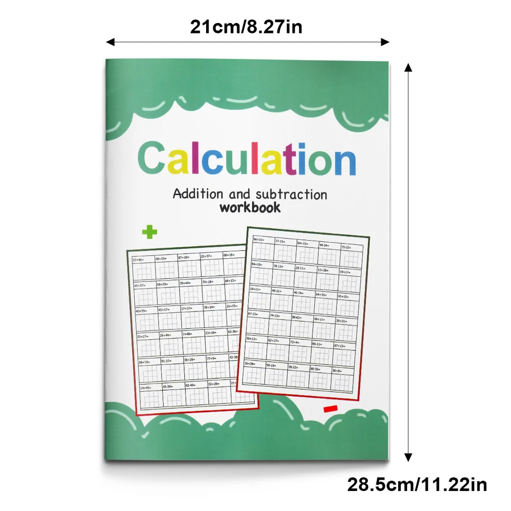 Addition & Subtraction Within 100 – Math Drill Workbook: Speed Practice Grids, Vertical Problems, Daily Timed Worksheets