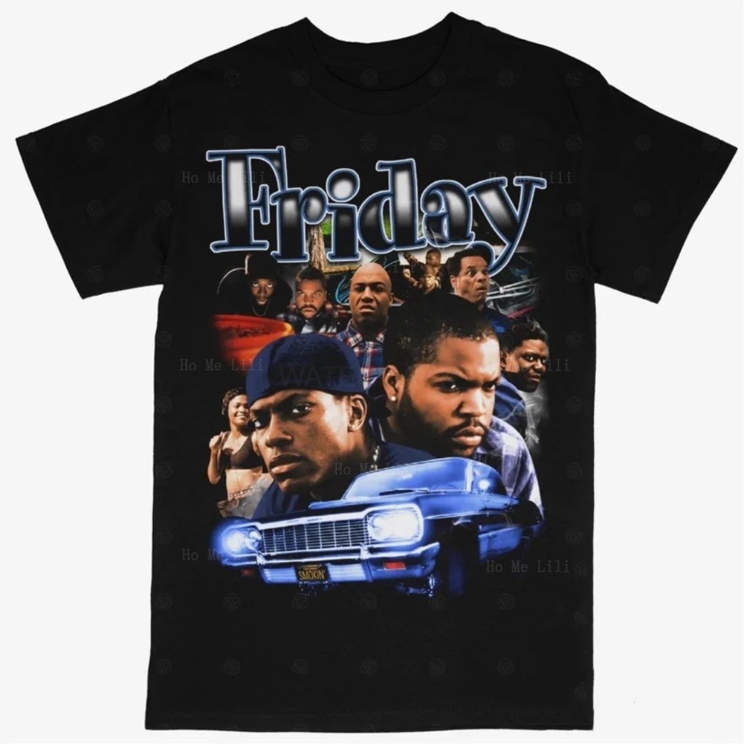 Friday Tee Shirt Ice Cube Movie Hiphop Rap Style Graphics Custom Short Sleeve