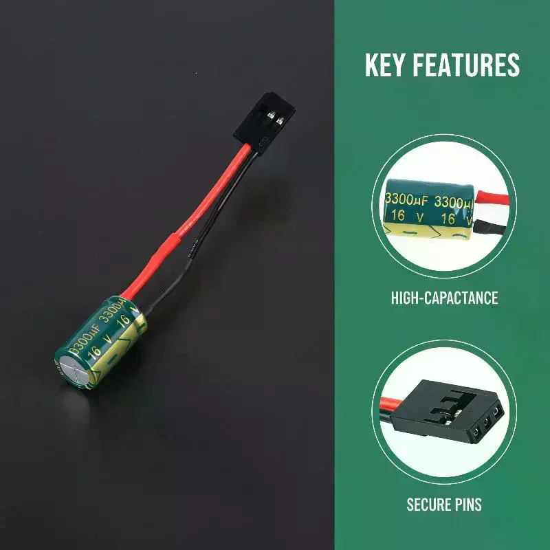 16V Voltage Protector for A3 Flight Control Receiver, Large Capacitor Protector for RC Drones