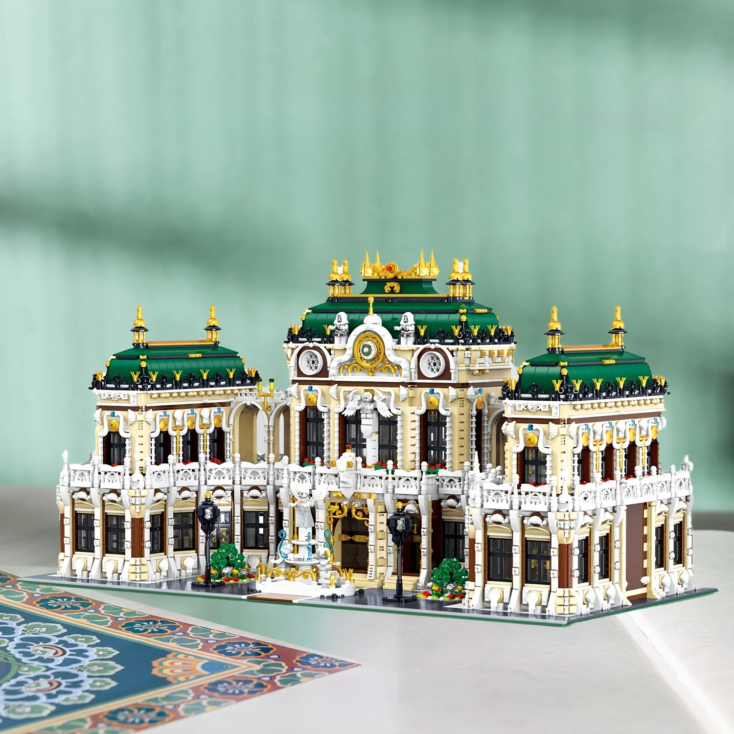 11930PCS Luxus Palace Bausteine Street View Modell MOC Kleine Partikel Montage Ziegel Spielzeug Ideale Urlaub Geburtstag Geschenke