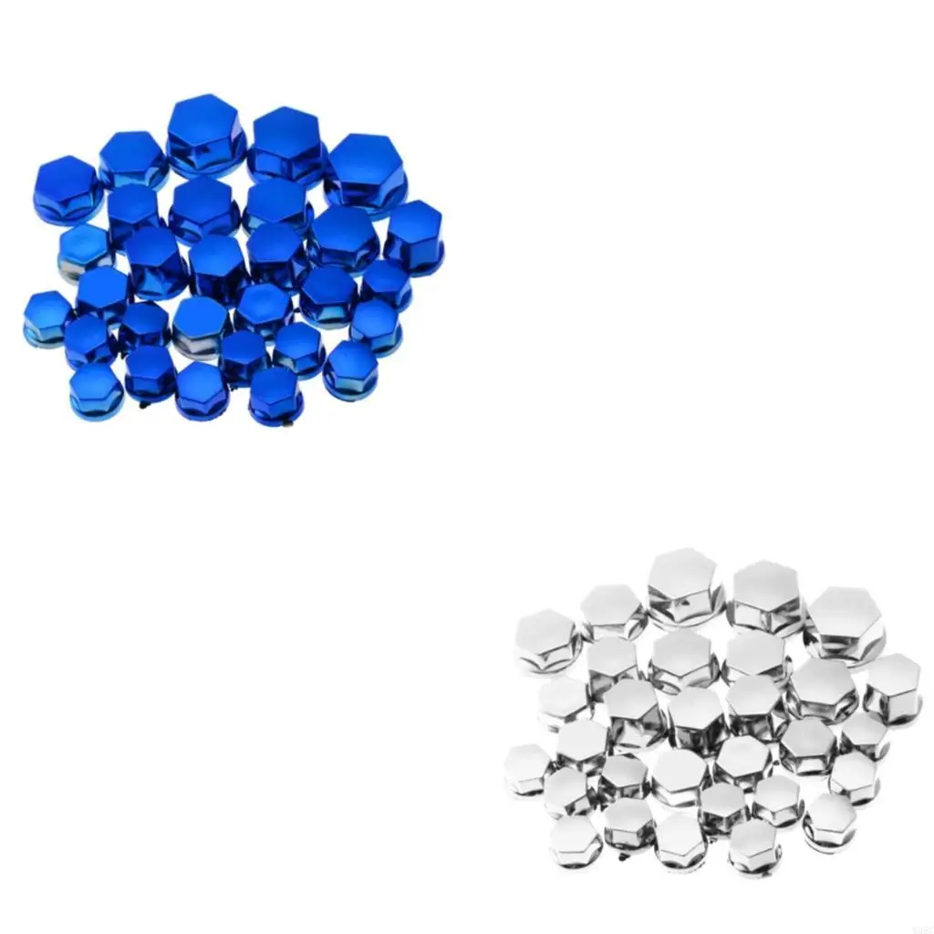 

30Pcs Anti-Rust Motorcycle Hub Screw Cover Decorative Screw Housing Cover
