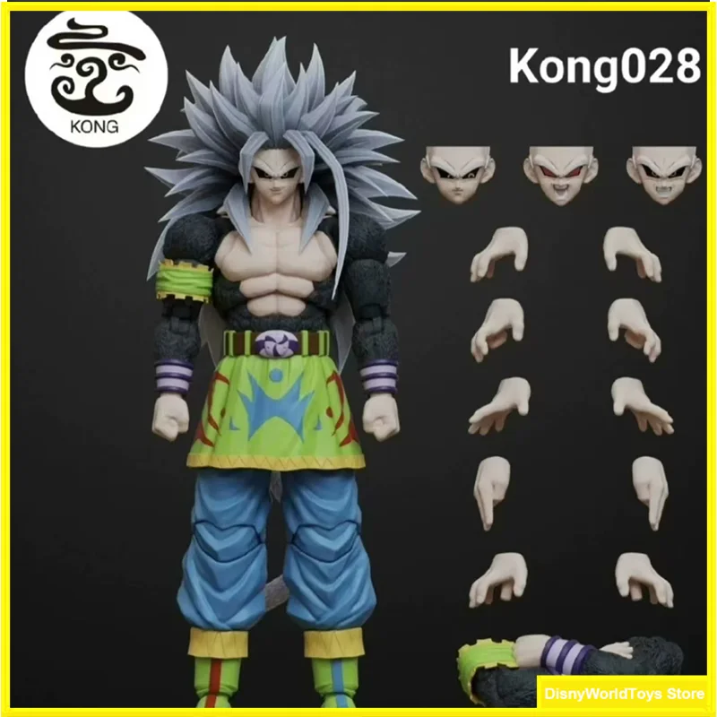 100% Original Kong Studio Dragon Ball Super Saiyan 5 Son Goku Ssj5 Black Goku Kong 028 In Stock Anime Action Figures Model Toys