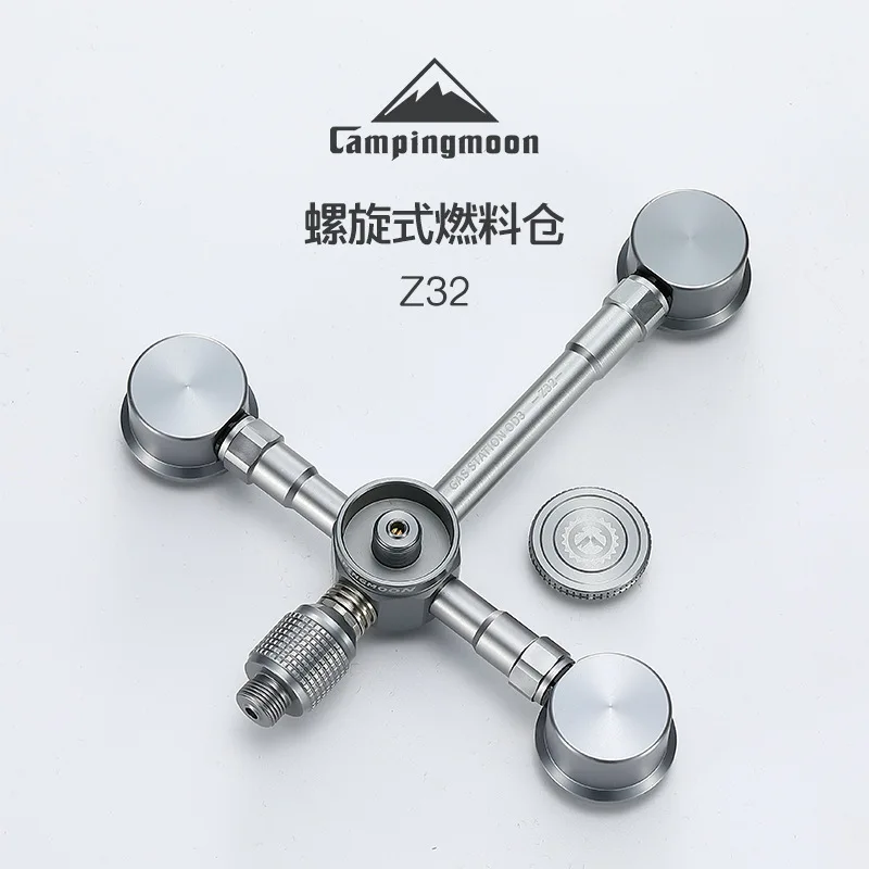 Outdoor Steam Gas Tank Connector 3 to 2 Gas Tank Adapter Campingmoon Z32 Alloy Gas Stove Adapter