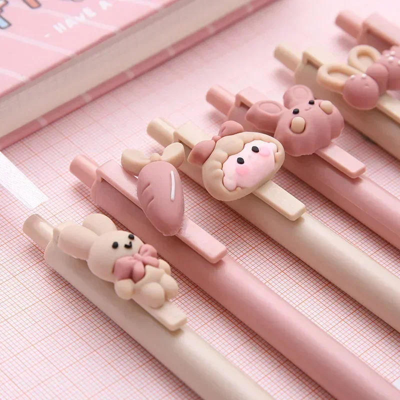Pink Cute Gel Pen Kawaii Learn Stationery Test Pressure Pens School Supplies Office Accessories канцелярия caneta ручка image 4