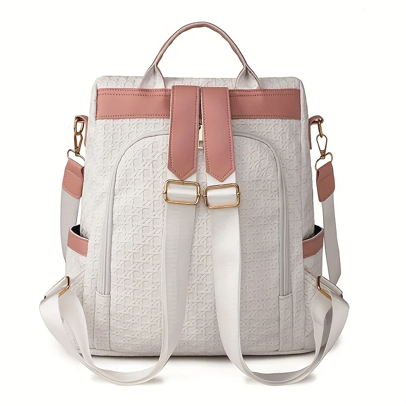 Stylish women\'s bag with anti-theft design can be worn diagonally on one shoulder when going shopping