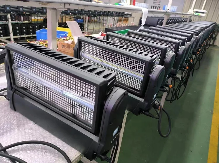 IP65 أضواء خارجية احترافية مقاومة للماء تتحرك رئيس ضوء سطوع كامل اللون 1000 واط Led ستروب لعرض الأحداث