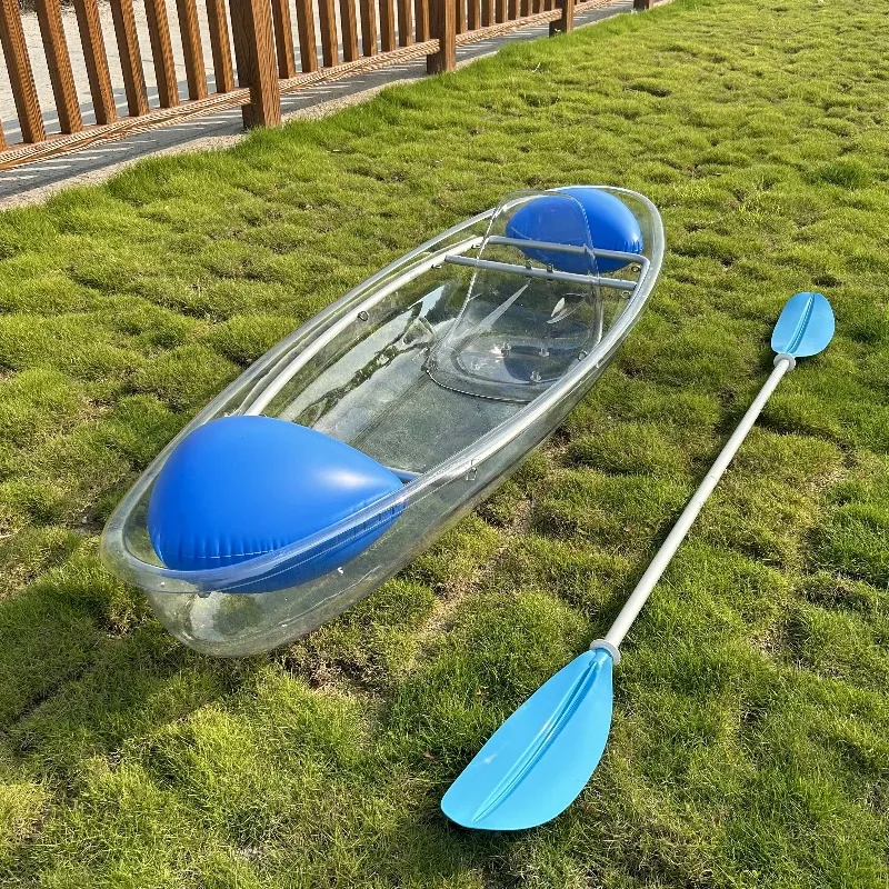 

2.44m Single Transparent Kayak - Thickened Clear Watercraft, Factory-Direct Affordable Gear, In-Stock