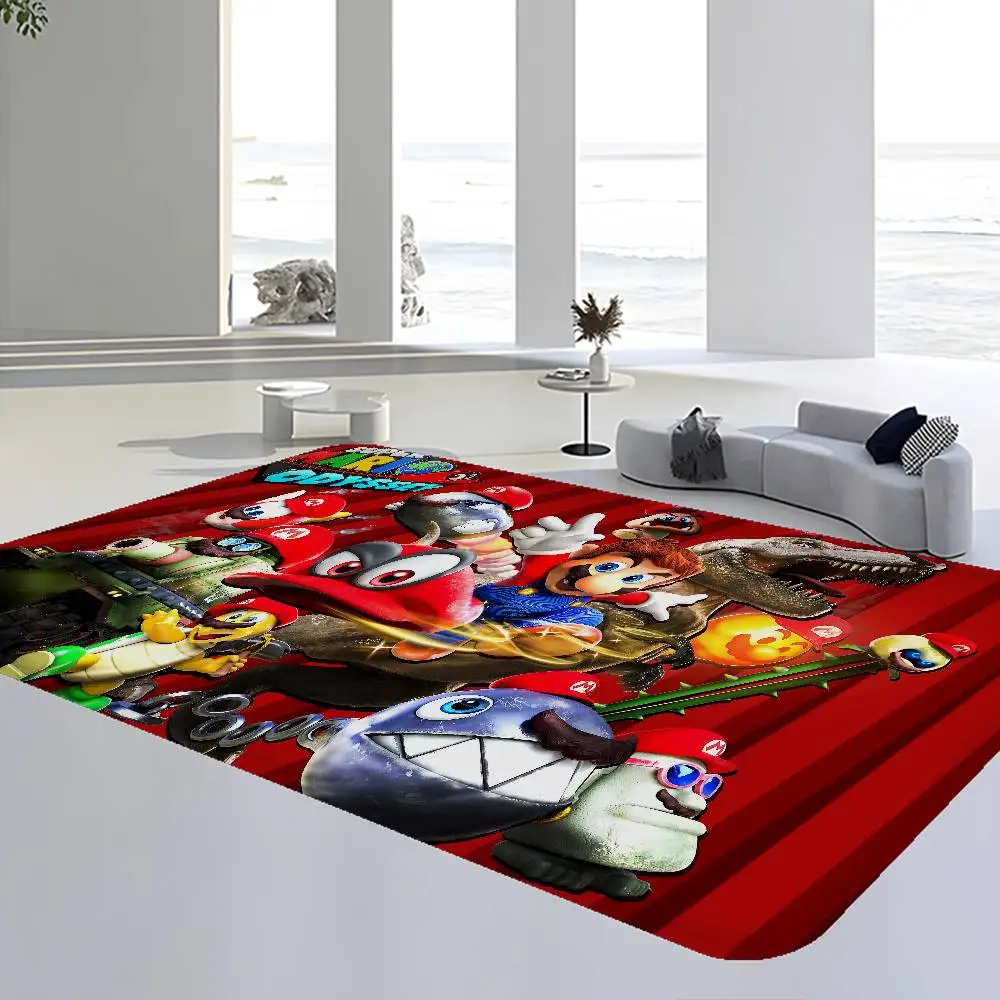 Super Game M-Marios Floor Mat Cheaper Anti-slip Modern Living Room Balcony Printed Bedside Mats