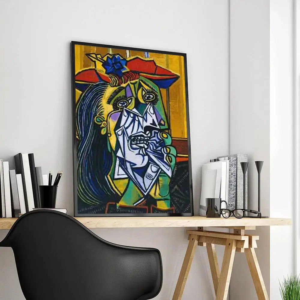 1pc Pablo Picasso na pลรณtnie abstarkcyjne obrazy plakat z nadrukiem wejลcie do sypialni domu Bar kawiarnia dekoracja artystyczny obraz