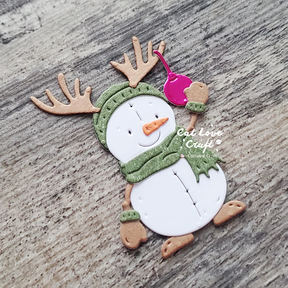 Catlove Niedliche Weihnachtstiere Metall-Stanzformen Scrapbooking-Schablone Stanzwerkzeug für Kartenherstellung DIY-Handwerk Prägung Neue Stanzformen – Detail 38