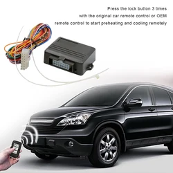 Remote Engine Start Stop with Remote Control Car Starting Module Pre-heating Anti-theft Remote Start Pre-cooling Car Accessories
