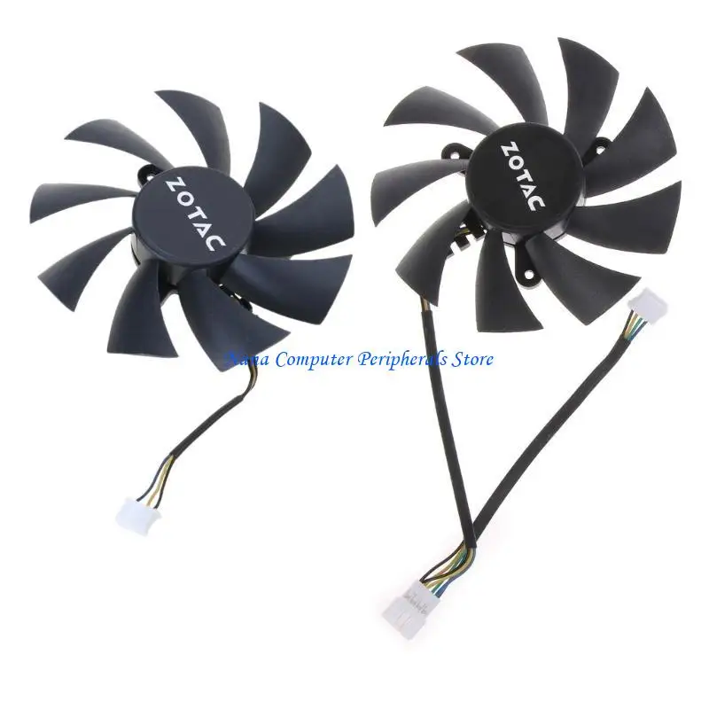 F68C 1/2PC 88mm for ZOTAC Graphics Card Cooling Fan GA92S2H 4Pin 12V GPU Cooler Fan