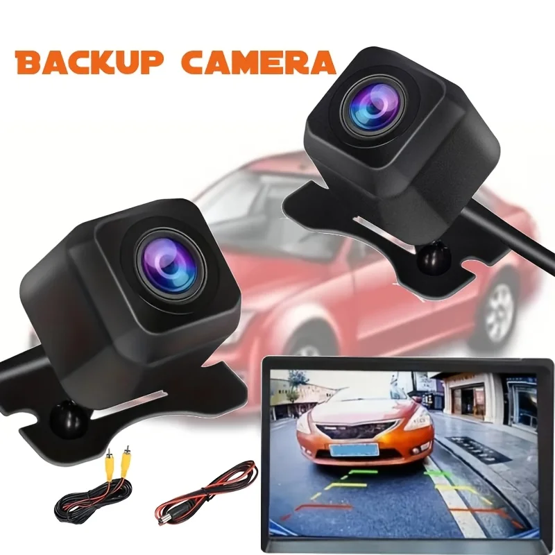 Car Rear View Backup Parking Reverse Camera with Rotatable Lens  Wide Angle Image Universal Fit for Cars SUV Trucks