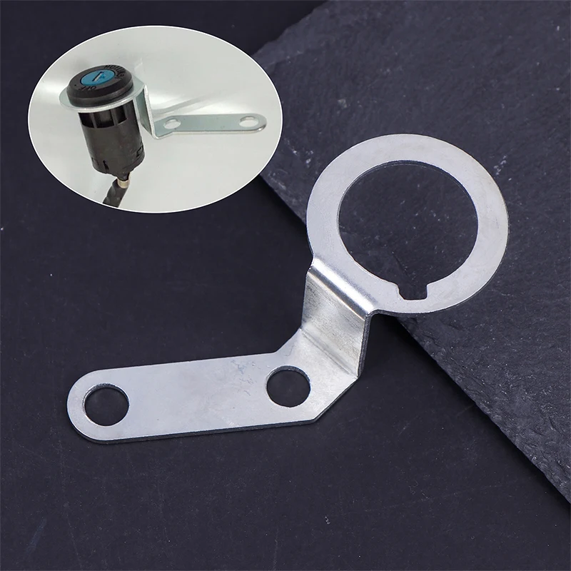 Motorcycle Ignition Switch Mounting Bracket Key Lock Holder Die Cast Base with Terminals for CG125 GN125 AX100 4-Stroke Moped